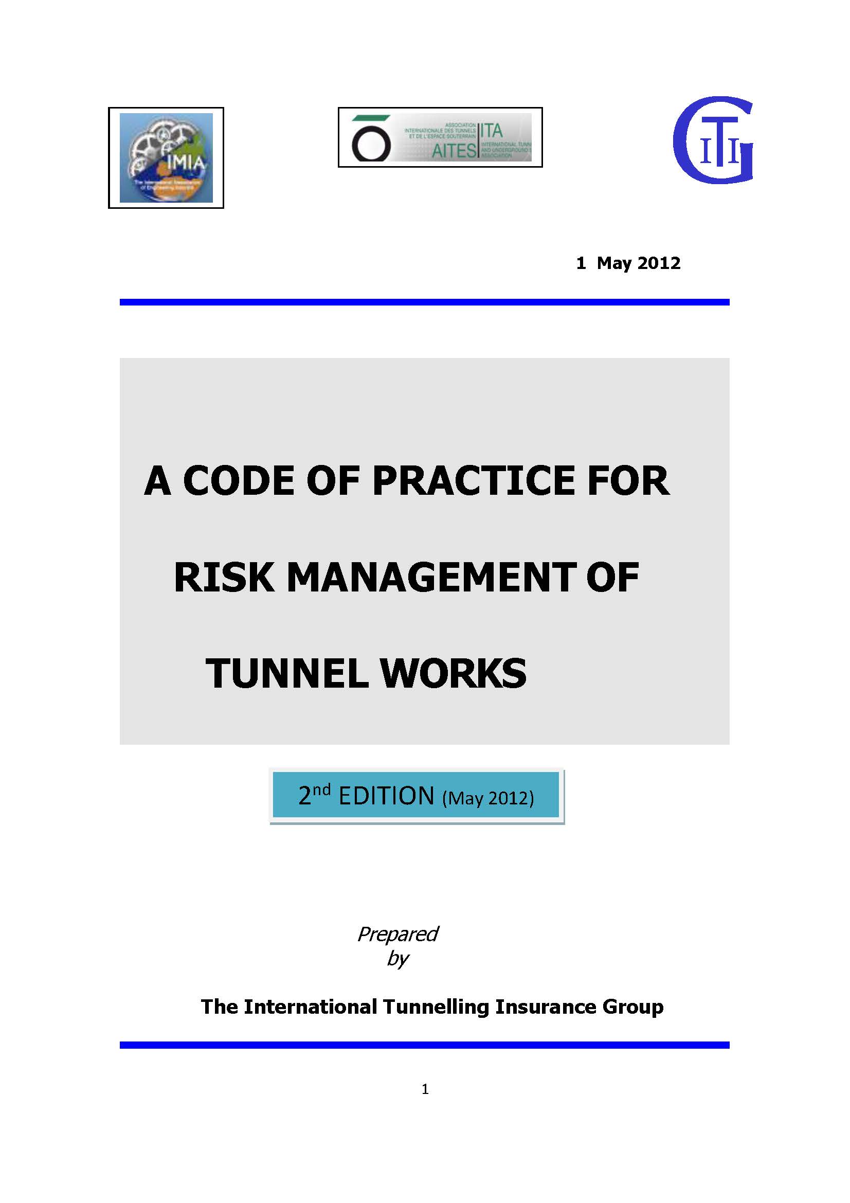 ITIG Tunnelling Code of Practice